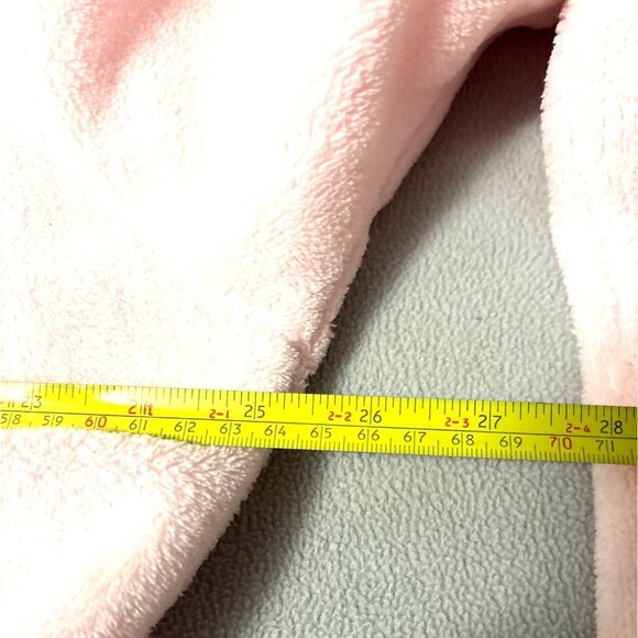 Pink Sonoma Life + Style Intimates Fleece Robe With Star Embroidery & Belted Wai - Picture 8 of 9